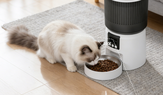 Smart Automatic Pet Feeder with HD Camera: See, Feed, and Care for Your Pet From Anywhere