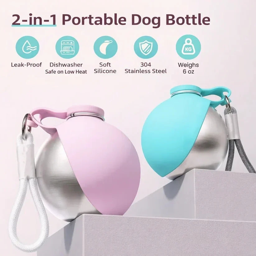 PawSip™ 2-in-1 Portable Dog Water& Snack Bottle