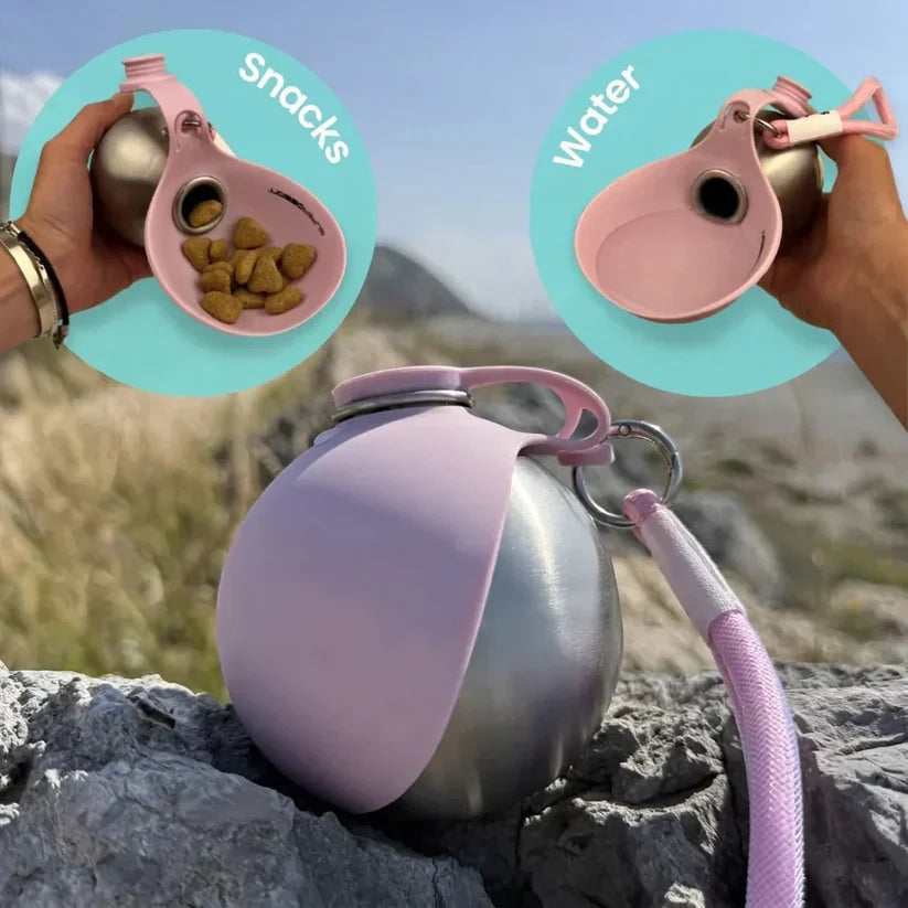 PawSip™ 2-in-1 Portable Dog Water& Snack Bottle