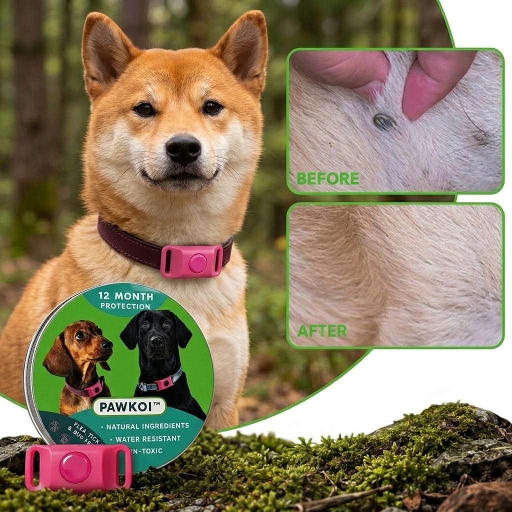 Pawkoi™ Flea & Tick Collar — 12 Month Lasting Protection Pawkoi Pet Pawkoi  Pet Pawkoi™ Flea & Tick Collar — 12 Month Lasting Protection