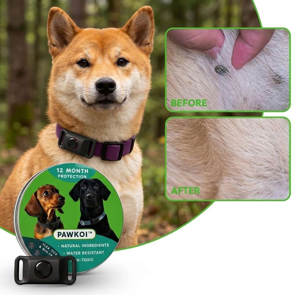Pawkoi™ Flea & Tick Collar — 12 Month Lasting Protection Pawkoi Pet Pawkoi  Pet Pawkoi™ Flea & Tick Collar — 12 Month Lasting Protection