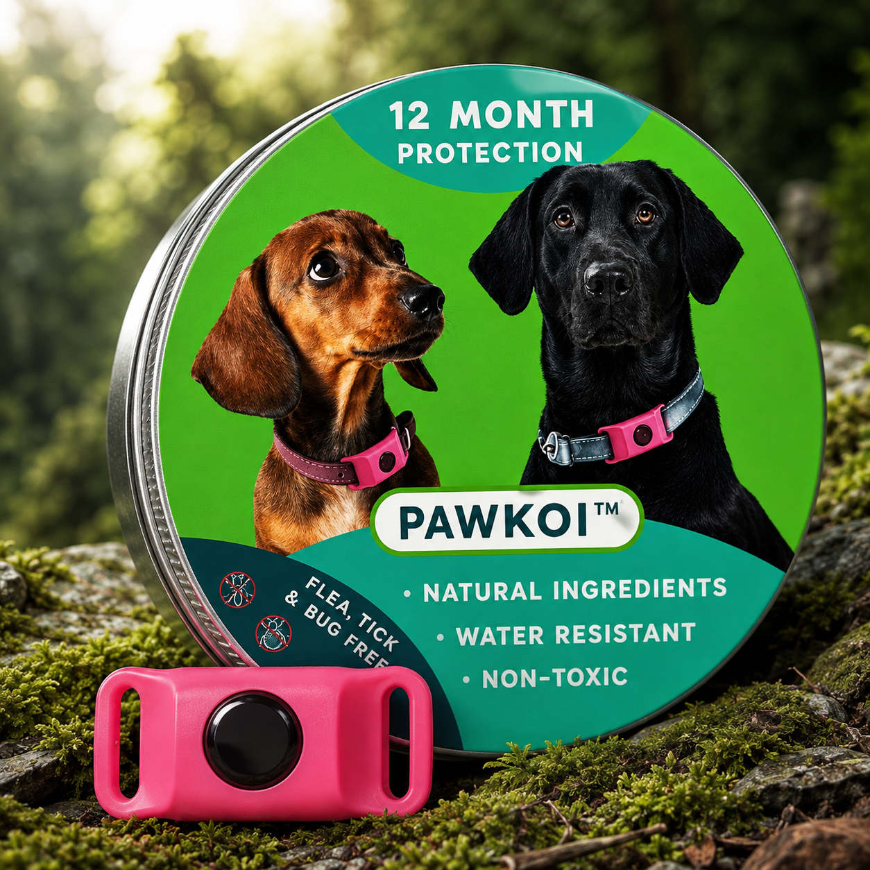 Pawkoi™ Flea & Tick Collar — 12 Month Lasting Protection Pawkoi Pet Pawkoi  Pet Pawkoi™ Flea & Tick Collar — 12 Month Lasting Protection