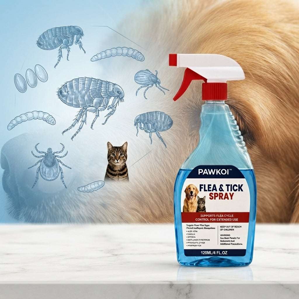 Pawkoi™ Flea & Tick Spray Pawkoi Pet Pawkoi  Pet Pawkoi™ Flea & Tick Spray