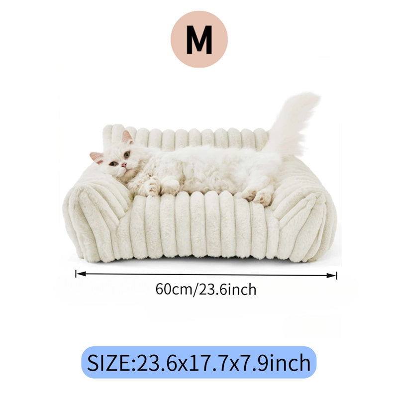 cream-plush-cat-couch-bed-dimensions