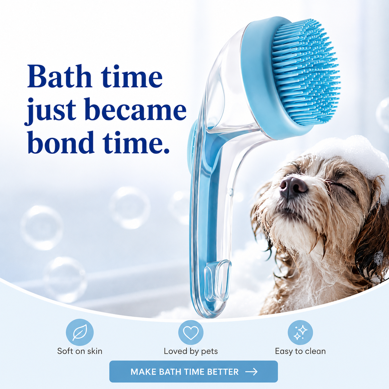 PawSpa™ All-in-One Pet Grooming Brush