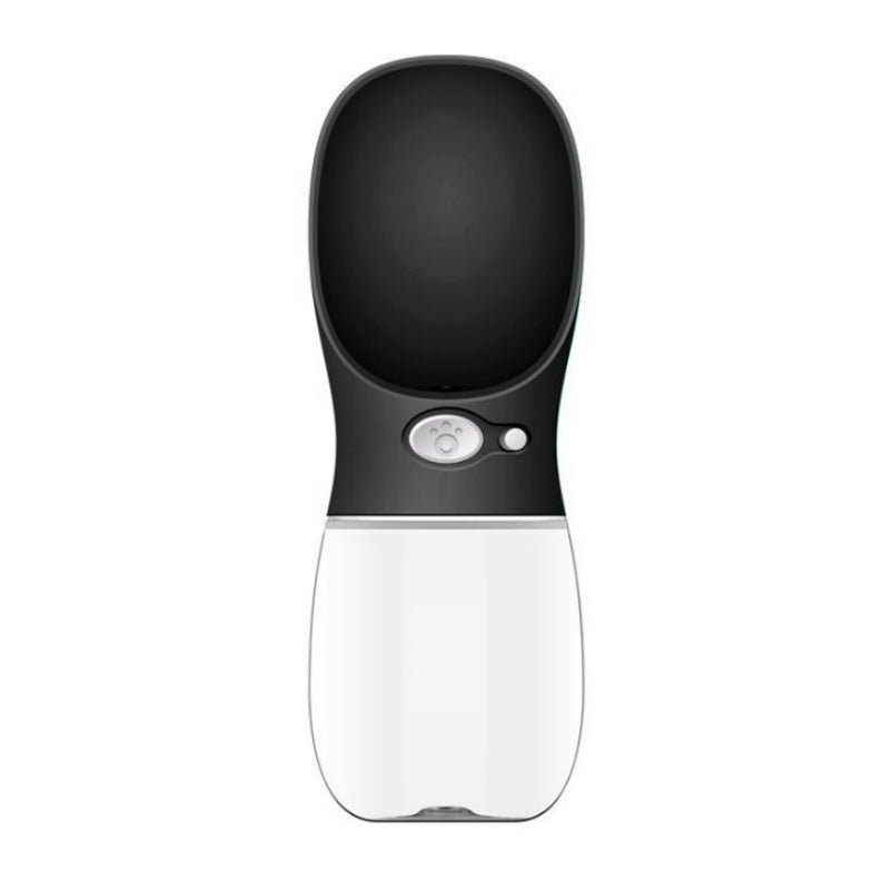 Spill proof travel dog water bottle layout showcasing sleek minimalist pastel designs