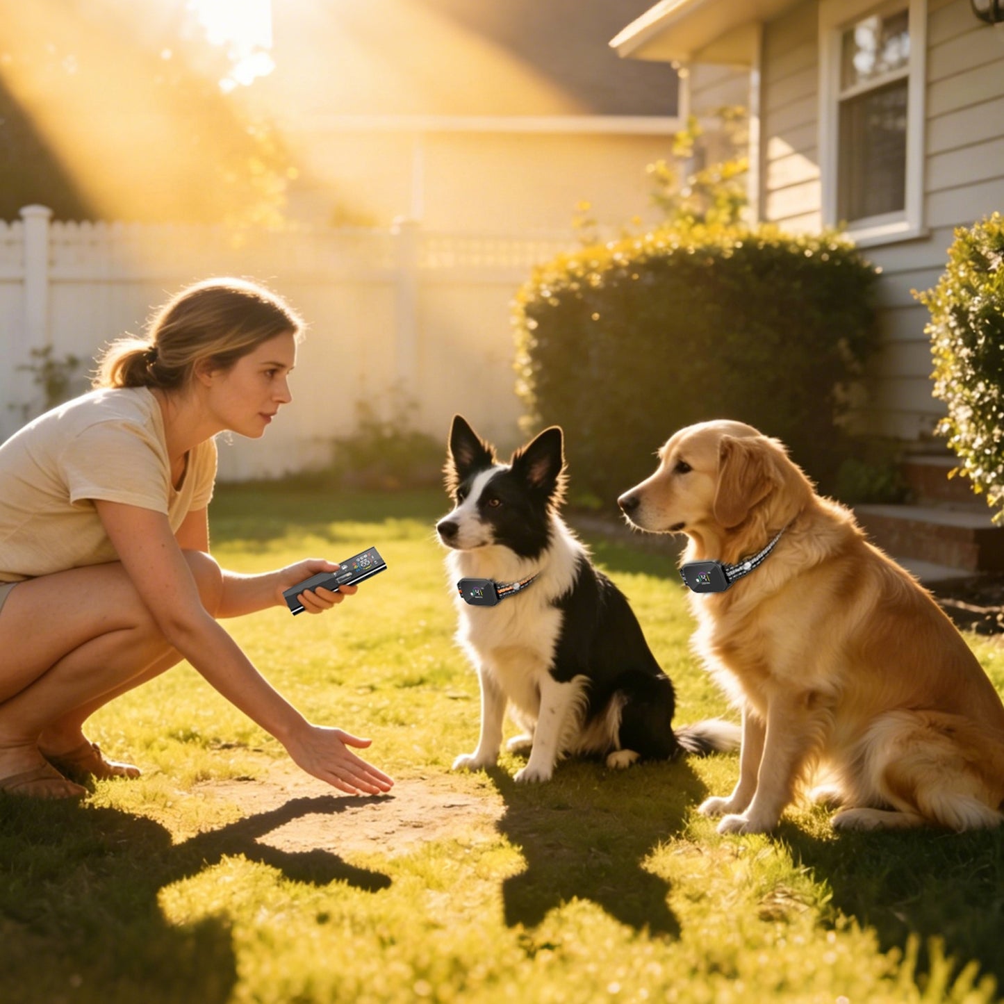 Electronic dog training collar system with digital sensitivity levels from 1 to 18