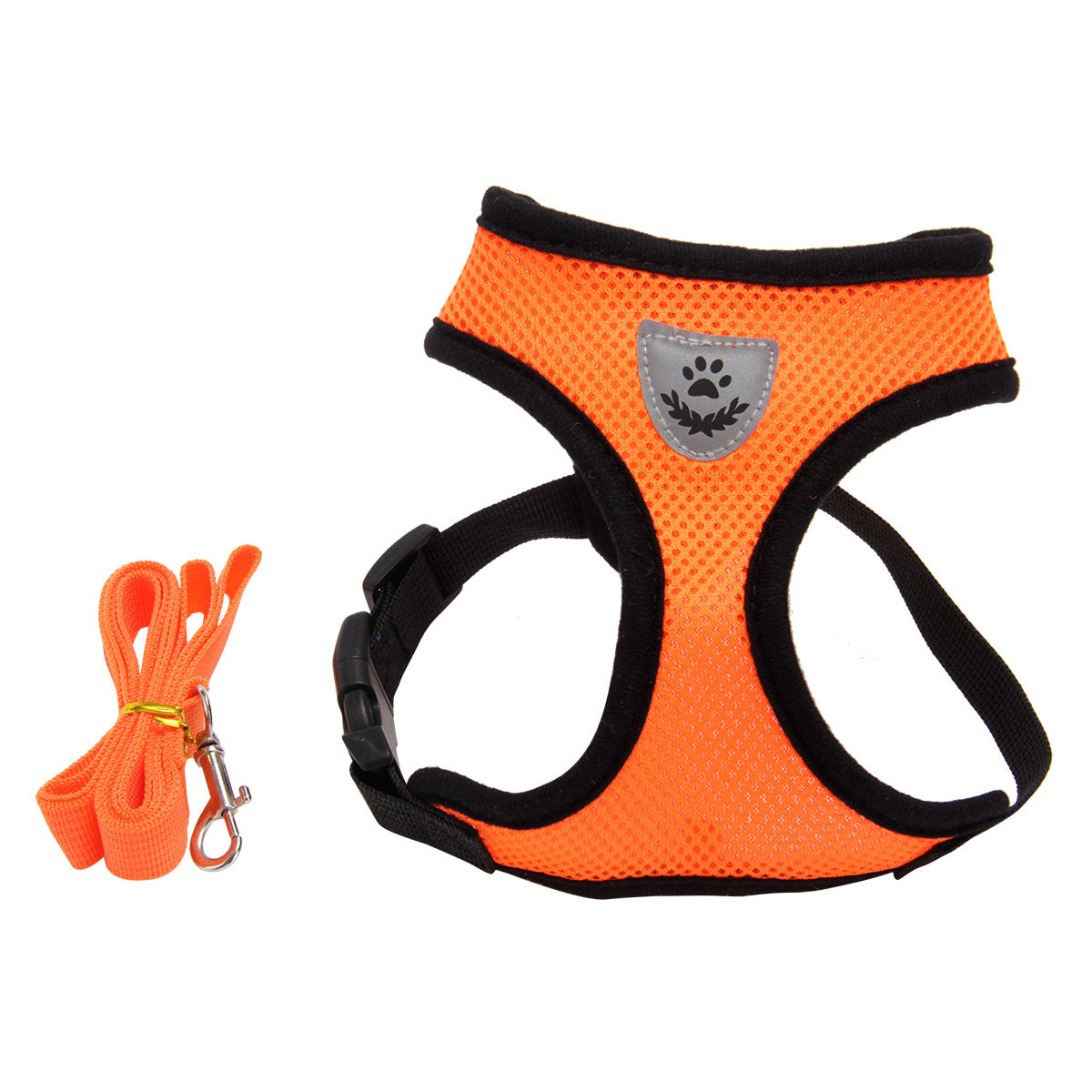 Lightweight comfort fit puppy vest harness set preventing neck strain