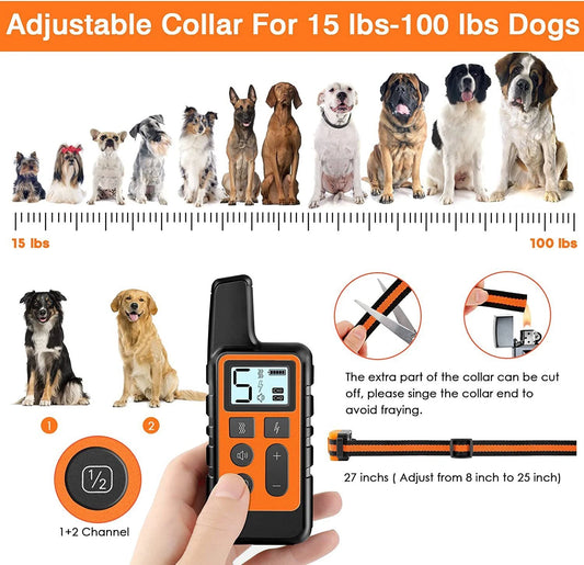 Waterproof Dog Training Collar with Remote — Train Confidently in Any Weather